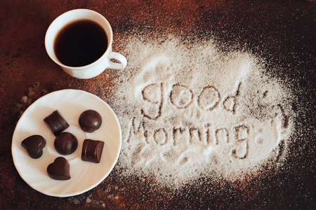 good morning chocolateの写真素材