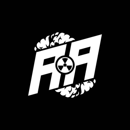 AA Initial ESport Monogram with Shape and Smoke Style template vectorのイラスト素材