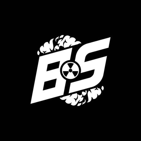 BS Initial ESport Monogram with Shape and Smoke Style template vectorのイラスト素材