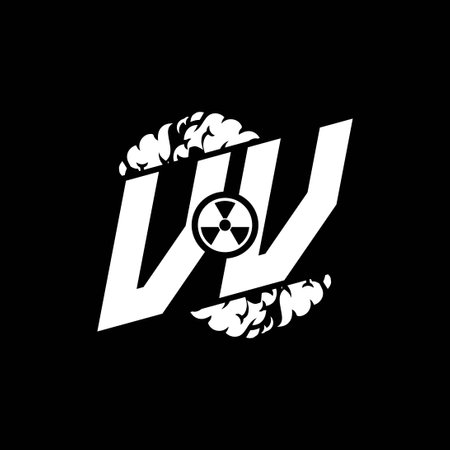 VV Initial ESport Monogram with Shape and Smoke Style template vectorのイラスト素材
