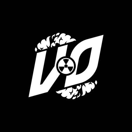 VO Initial ESport Monogram with Shape and Smoke Style template vectorのイラスト素材