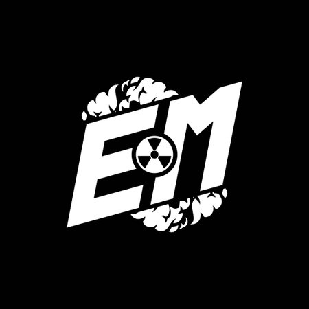 EM Initial ESport Monogram with Shape and Smoke Style template vectorのイラスト素材