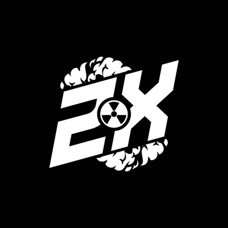 ZX Initial ESport Monogram with Shape and Smoke Style template vectorのイラスト素材