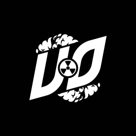UO Initial ESport Monogram with Shape and Smoke Style template vectorのイラスト素材