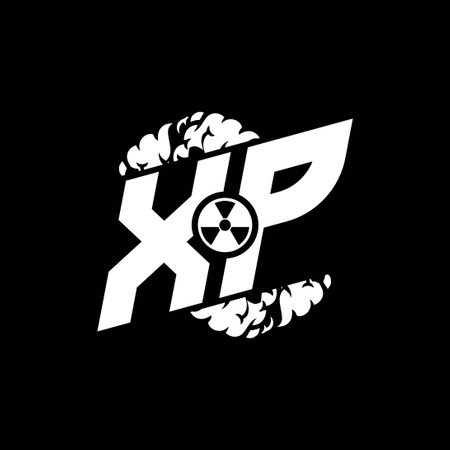 XP Initial ESport Monogram with Shape and Smoke Style template vectorのイラスト素材