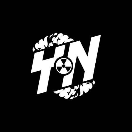 YN Initial ESport Monogram with Shape and Smoke Style template vectorのイラスト素材