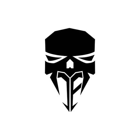 CE Initial ESport gaming logo. Modern head Skull shape template vector logoのイラスト素材