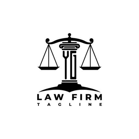 YG Monogram Logo Letter Pillars Geometric shape style vector, Law Firm Companyのイラスト素材