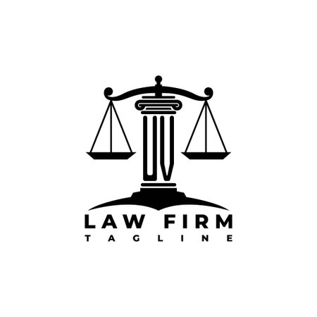 UV Monogram Logo Letter Pillars Geometric shape style vector, Law Firm Companyのイラスト素材