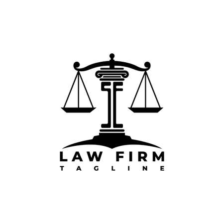 SE Monogram Logo Letter Pillars Geometric shape style vector, Law Firm Companyのイラスト素材