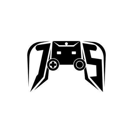 CS Initial ESport gaming logo. Game console shape style vector templateのイラスト素材