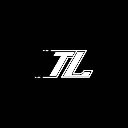 Initial TL logo design with Shape style, Logo business branding.のイラスト素材