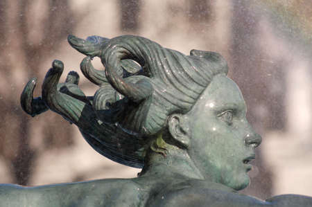 trafalgar square statueの写真素材