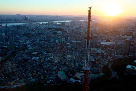 Seoul aerialのeditorial素材