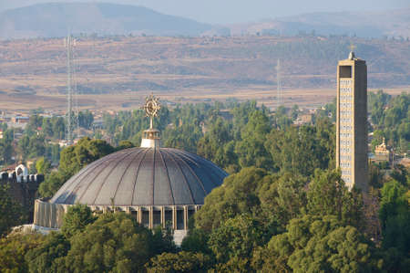 Church of Our Lady Mary of Zion, the most sacred place for all Orthodox Ethiopians. Axum, Ethiopia.