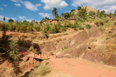 Town of Lalibela, Ethiopia. UNESCO World Heritage Site.のeditorial素材