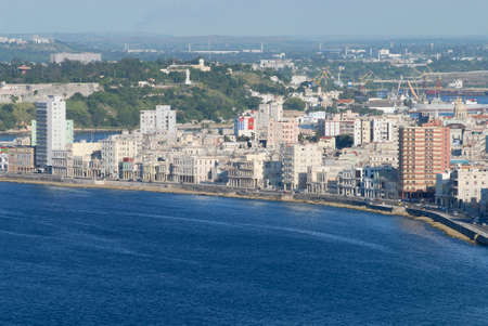 Havana, Cuba - October 21, 2006 : Aerial view of the Havana city in Havana, Cuba.のeditorial素材