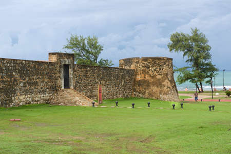 Puerto Plata, Dominican Republic - November 04, 2012 : Exterior of the San Felipe Fort in Puerto Plata, Dominican Republic.のeditorial素材