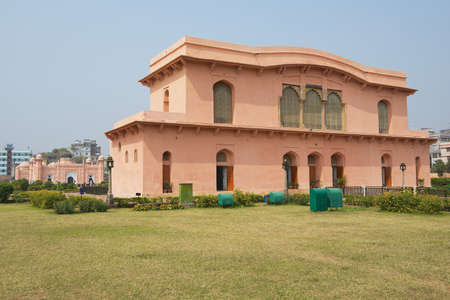 Dhaka, Bangladesh - February 22, 2014: Exterior of the Historical Museum Building of The mausoleum...