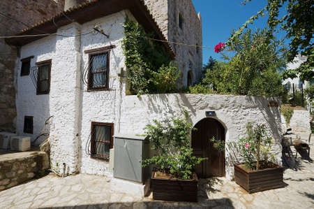 Marmaris, Turkey - August 12, 2009: Exterior of a historical building in downtown Marmaris, Turkey.のeditorial素材