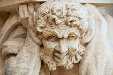 Dresden, Germany - May 18, 2010: Exterior of a sculpture in the famous Zwinger Palace and Park...