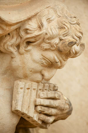 Dresden, Germany - May 18, 2010: Exterior of a sculpture in the famous Zwinger Palace and Park...