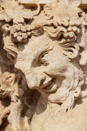 Dresden, Germany - May 18, 2010: Exterior of a sculpture in the famous Zwinger Palace and Park Complex in Dresden, Germany.のeditorial素材