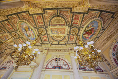 Dresden, Germany - May 18, 2010: Interior of the Halls of the Semper Opera House in Dresden,...
