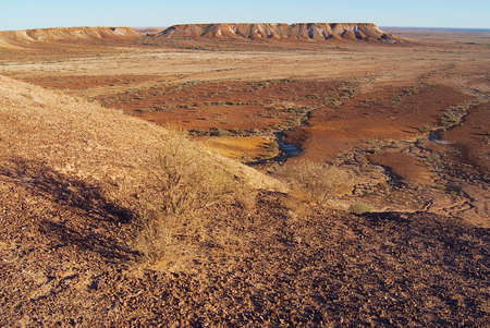 The Breakaways reserve near Coober Pedy in South Australia, Australia.の写真素材