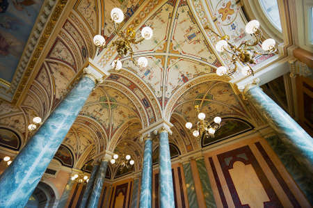 Dresden, Germany - May 18, 2010: Semper Opera House in Dresden, Germany. It was originally built by the architect Gottfried Semper in 1841.のeditorial素材