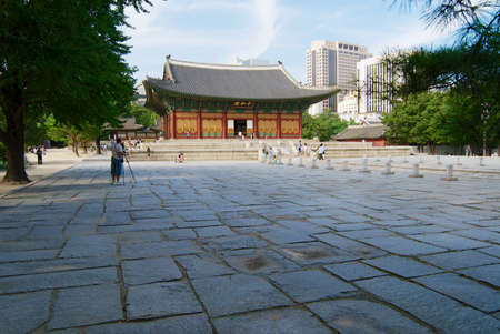Seoul, Korea - August 31, 2008: Changdeneong Palace in Seoul, Korea.のeditorial素材