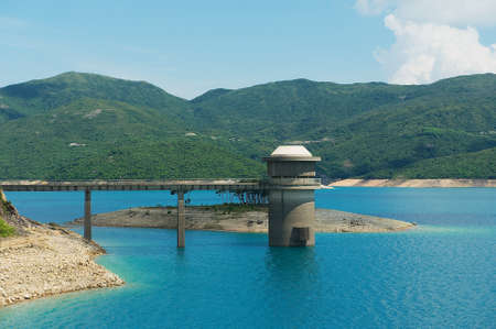 High Island Reservoir at the Hong Kong Global Geopark in Hong Kong, China.の写真素材