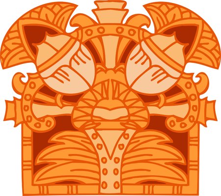 Ancient Egyptian Ornaments .  illustration. Ready for vinyl cutting. のイラスト素材