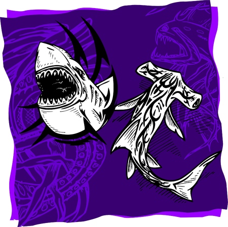 Water Monsters.のイラスト素材