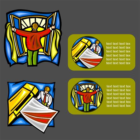 Businessman.Illustration.Vinyl Ready.のイラスト素材