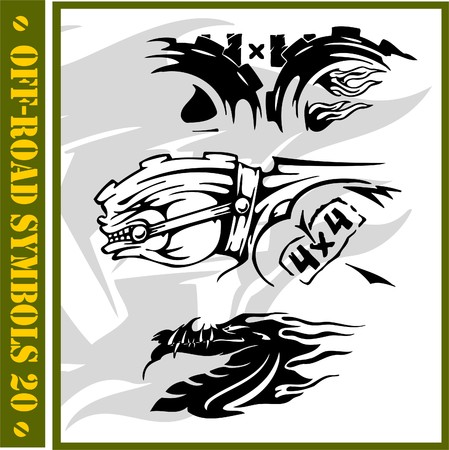 4x4 Off-Road Symbol. (Vinyl-Ready).のイラスト素材
