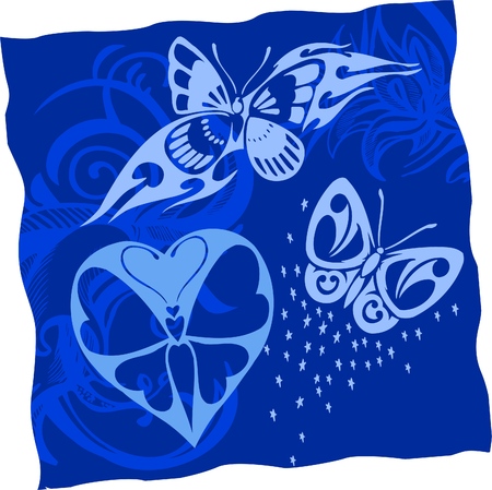 Tribal Butterflies. Vinyl Ready.のイラスト素材