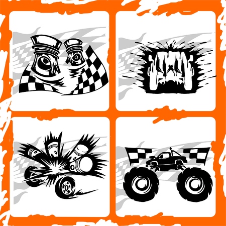 Tribal Racing Car.Vinyl Ready .のイラスト素材