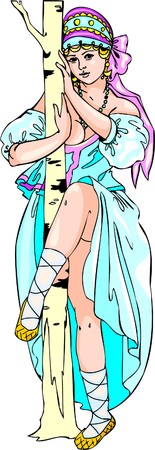 Pinup GirlsVector. Illustration.Vinyl Ready.のイラスト素材