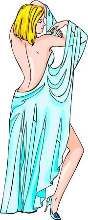 Pinup GirlsVector. Illustration.Vinyl Ready.のイラスト素材