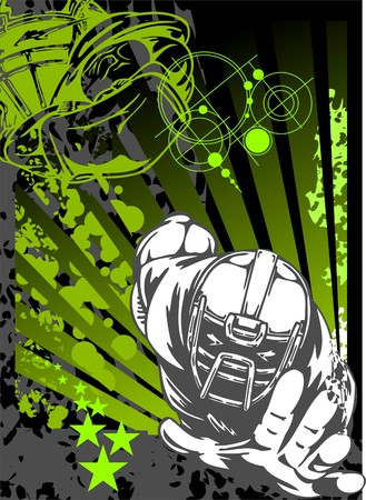 Football.Illustration.Vinyl Ready.のイラスト素材