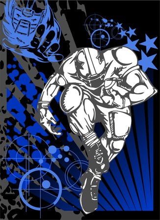 Football. Illustration.Vinyl Ready.のイラスト素材