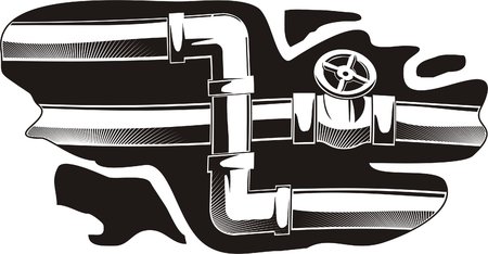 Pipes.Biomechanics. Ready for vinyl cutting.のイラスト素材