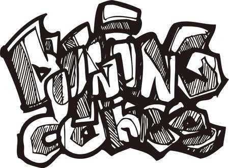  Graffiti Dancing のイラスト素材