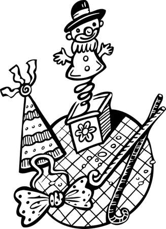 Toys,Children.Vector illustration ready for vinyl cutting.のイラスト素材