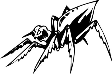 Spider - Halloween Set - vector illustrationのイラスト素材