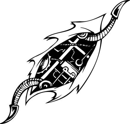 Bio-mechanical Designs のイラスト素材
