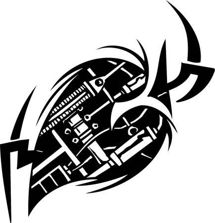 Bio-mechanical Designs のイラスト素材