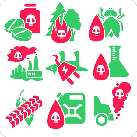 ECO - Green Life - vector set のイラスト素材