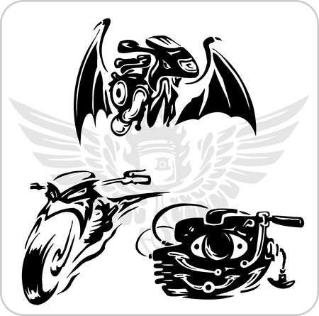 Crazy Drivers - Vinyl-ready vector illustration.のイラスト素材